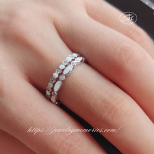 Load image into Gallery viewer, Gold Breastmilk Honeycomb Hexagon Stacking Band