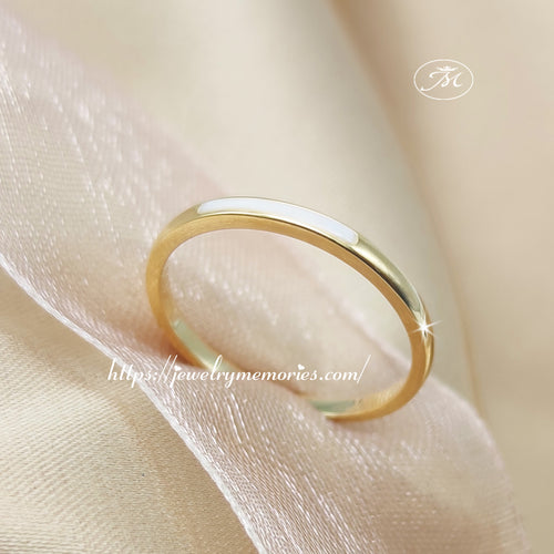 Gold Breastmilk Channel Ring