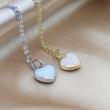 Load image into Gallery viewer, Solid Gold Heart Shape Breastmilk Pendant Necklace