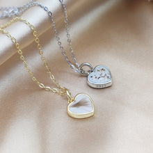 Load image into Gallery viewer, Solid Gold Heart Shape Breastmilk Pendant Necklace