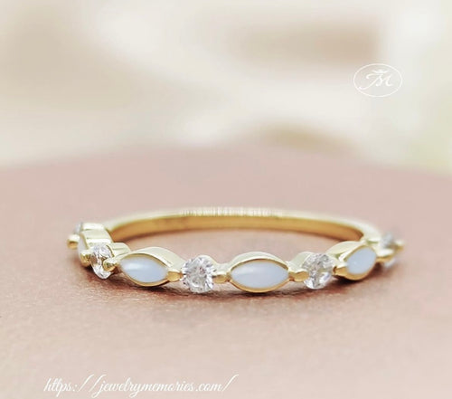 Gold Breastmilk Birthstone Ring