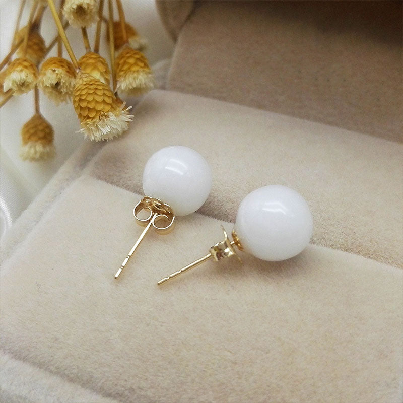 Pearl Breast Milk Stud Earrings