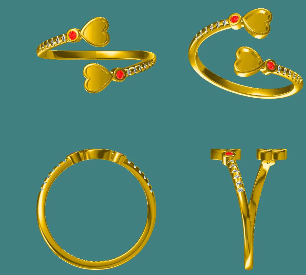 Customized listing for Gloria Willems —solid gold Ring