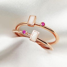 Load image into Gallery viewer, Gold Dina Stacking Breast Milk Ring