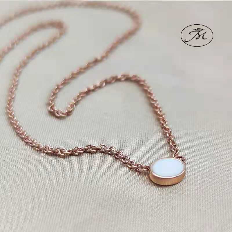Dainty Gold Breastmilk Oval Necklace