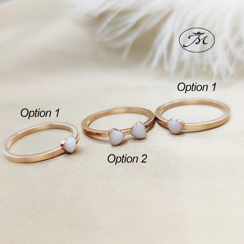 Four-Leaf Clover Breastmilk Stacking Ring