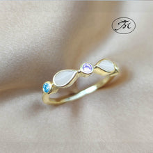 Load image into Gallery viewer, Gold Breastmilk Infinity Ring