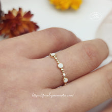 Load image into Gallery viewer, Olivia Gold Breastmilk Stacking Ring